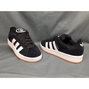 Adidas Campus 00s J Sneakers Suede Black White Gum Boys Size 2 NEW NO BOX!